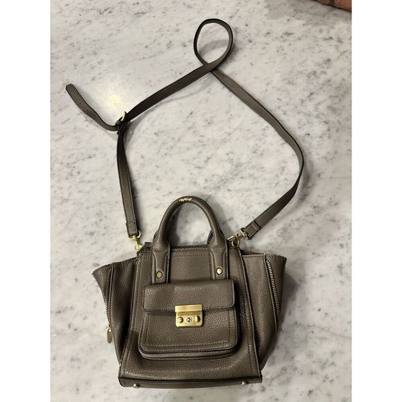 3.1 Phillip Lim Pashli Mini Satchel In Brown Faux Leather - Picture 3 of 14